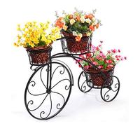LWJJHJ Support de Fleur en métal Vélo Porte Plante Décoratif Jardinière Fer Forgé pour Jardin, Terrasse, Véranda Ou Intérieur ! (Color : A)