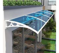 LWJSOCP Auvent de Porte en Polycarbonate résistant aux intempéries pour entrée et Balcon Installation Facile Divers (50x150cm 19x59) Couverture extérieure.