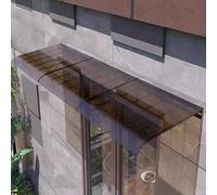LWJSOCP Auvent de Porte Transparent - Protection extérieure incurvée pour terrasse, Couverture en Polycarbonate pour entrée Principale, Protection des fenêtres résistante aux intempéries,