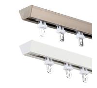 LWJSOCP Barre de Rideau de Douche télescopique réglable de 6 m de Long, Rail de Plafond Robuste pour Salle de Bain, Bureau et Chambre, Installation Facile, Blanche