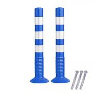 LWJSOCP Borne de sécurité en Acier, barrière de Circulation, Poteau de stationnement de 75 cm, cône de sécurité en Plastique Durable pour allées, Lot de 2, Solution de contrôle de la Circulation ble