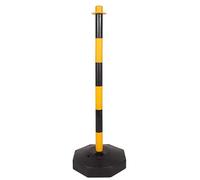 LWJSOCP Borne de signalisation routière en Plastique, borne de stationnement avec Base remplissable, Poteau de délimitation de Circulation, cônes de signalisation, Colonne d'avertissement de sécurit