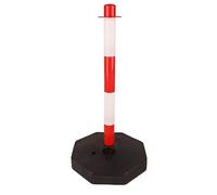 LWJSOCP Borne de signalisation routière en Plastique, borne de stationnement avec Base remplissable, Poteau de délimitation de Circulation, cônes de signalisation, Colonne d'avertissement de sécurit