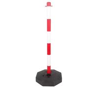 LWJSOCP Borne de signalisation routière en Plastique, borne de stationnement avec Base remplissable, Poteau de délimitation de Circulation, cônes de signalisation, Colonne d'avertissement de sécurit