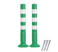LWJSOCP Borne de stationnement en Acier, 75 cm de Haut, barrière de Circulation Verte, Poteau de sécurité en Plastique Durable pour allées, Usage Commercial, cône de sécurité pour parkings, protecti