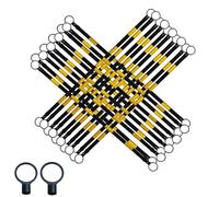 LWJSOCP Cône de signalisation rétractable de 1 à 2 m, système de Connexion télescopique réfléchissant pour Chantiers et passages piétons, Jaune et Noir, Lot de 50