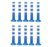 LWJSOCP Cônes de signalisation de sécurité de 75 cm, barrières en Plastique avec vis de Fixation, poteaux de signalisation pour Le marquage Routier, Les Chantiers et Les parkings, Panneaux de fermet
