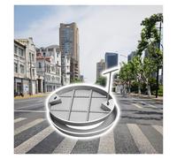 LWJSOCP Couvercle de Regard encastré en Acier Inoxydable, Couvercle de Regard Rond encastré de 300 mm/500 mm avec Outils d'ouverture, Solution de Drainage extérieur Durable pour Les Cours