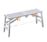 LWJSOCP Escabeau Pliable et Portable réglable - Plateforme de Travail Polyvalente pour escaliers et Peinture sur cloisons sèches - Échafaudage avec 4 réglages de Hauteur pour Une polyvalen