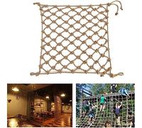 LWJSOCP Filet de sécurité en Corde de Jute Ultra-résistant à la déchirure, 2 x 3 m, pour Enfants et Animaux domestiques. Idéal pour balcons, escaliers, rampes, jardinières et Autres espaces de prote