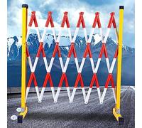 LWJSOCP Garde-Corps, barrière, barrière de Circulation à Deux Roues pour Sites événementiels (Couleur : Rouge, Dimensions : 1,2 x 4 m) Portable (Jaune, 1,2 x 6 m)