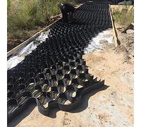 LWJSOCP Grille stabilisatrice de Gravier en polyéthylène de 2 Pouces, grilles de Boue pour travaux de Fondation, allée, stationnement de VR, pavés de Ciment perméables (3 x 5 m / 10 x 16,5