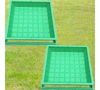 LWJSOCP Lot de 2 plaques d'égout Invisibles 40x40cm pour Jardin, couvercles d'inspection de Drainage en résine pour Pots de Fleurs, Tailles Disponibles de 40 à 100 cm, aménagement paysager
