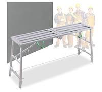 LWJSOCP Plateforme de Travail Polyvalente Échafaudage Pliable Portable Échelle Tabouret Établi Équipement d'échafaudage de rénovation domiciliaire Charge de 150 kg Largeur : 40 cm (4,6 pi)