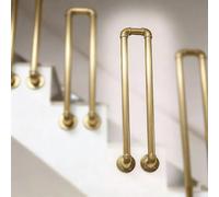 LWJSOCP Rambarde d'escalier Industrielle en tuyaux, Fixation latérale, antidérapante, en Fer, pour marches intérieures/extérieures, 80 cm (31,5 po), Robuste, pour Mezzanine, sécurité optimale
