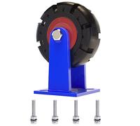 LWJSOCP Roulette Industrielle Fixe Robuste, Roue en Caoutchouc Solide avec vis, Amortisseur de Chocs, Roulette silencieuse, Pied de Rechange 6'', 8'', 10'', 12'' pour Chariot à Outils, éta