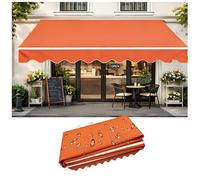 LWJSOCP Toile de Rechange rétractable en Polyester imperméable 280 g pour terrasse, Jardin, Balcon, Porte et fenêtre - 1,5 x 10 m (5 x 32,8 pi) - Protection Solaire extérieure