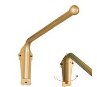 LWJSOCP Tringle à Rideaux Robuste avec Bras pivotant, Support réglable pour Rideaux, présentoir Mobile pour Rideaux, Porte, Commerce, Cuisine, Salle de Bain (Or 47 po)