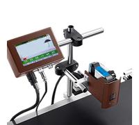 lwjunmm 12,7 mm/25,4 mm Imprimante à Jet d'encre Industrielle en Ligne,codeur par Lots Codage Automatique,Imprimante à Jet d'encre de Bureau Portable,25.4mm