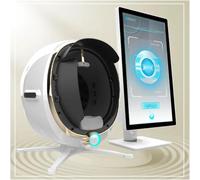 lwjunmm Analyseur de Peau numérique Professionnel 36 MP,analyseur Facial Intelligent avec Technologie à 8 spectres,pour l'évaluation de l'état de la Peau White-21.5in