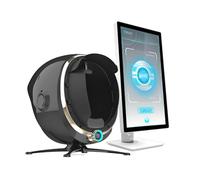 lwjunmm Analyseur de Peau numérique Professionnel 36 MP,analyseur Facial Intelligent avec Technologie à 8 spectres,pour l'évaluation de l'état de la Peau Black-21.5in