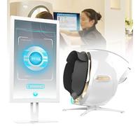 lwjunmm Analyseur de Peau Professionnel,Machine de détection de problèmes de Peau 3D,avec 8 spectres,5 Dimensions et 14 indicateurs d'analyse de données,pour Salon de beauté White-21.5in