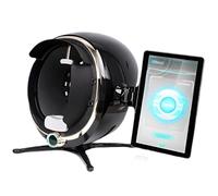 lwjunmm Analyseur de Peau Professionnel,Machine de détection de problèmes de Peau 3D,avec 8 spectres,5 Dimensions et 14 indicateurs d'analyse de données,pour Salon de beauté Black-13.3in