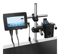 lwjunmm Imprimante à Jet d'encre Industrielle,codeur de Lots en Ligne,équipement de Codage et de marquage Automatique pour l'expiration de l'impression,Les Codes à Barres,12.7mm