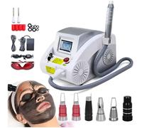 lwjunmm Machine Professionnelle de détatouage au Laser, Dispositif de détatouage, Tache de Pigment pour Les Yeux, Les lèvres et Les Sourcils, Masseur de beauté, Technologie picoseconde 6-Probes