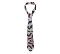LWJUWOKL Cravate d'Halloween chauve-souris grise en soie pour homme Cravate tendance imprimée Cravate pour fête de mariage, Noir , taille unique