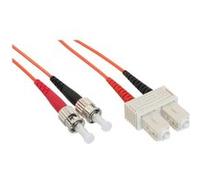 LWL câble duplex, InLine®, ST/SC 50/125µm, 2m G
