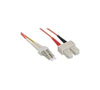 LWL câble duplex, InLine®, LC/SC 50/125µm, 25m G