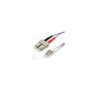 LWL - Cordon de raccordement - LC multi-mode (M) pour SC multi-mode (M) - 2 m - fibre optique - duplex - 50 / 125 microns - OM4 - violet