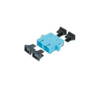 DIGITUS Coupleur Fibre Optique - SC/SC - OM3 - multimode - Fibre Optique - Technique de réseau - Couleur Bleue