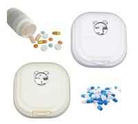 LWLWA 2 Pcs Pilulier Journalier, Pilulier Voyage, Portable Boite a Pilule, pour Ranger de Petits Objets Comme des Pilules ou des Boucles D'oreilles