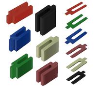 LWLWA Cale Plastique, 150 Pièces Entretoise Plastique, 1/2/3/4/5/6 mm Jeu de Cale, 6 Sortes de Couleurs Cale Fourchette, pour le Travail du Bois, Terrasse, Terrasse