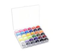 LWLWA Canette Machine a Coudre 36 Pièces Canettes de Couture avec Fil à Coudre 36 Couleurs, Bobine de Machine à Coudre Transparent, Bobines, pour Machine Coudre, Fabrication Vêtements, DIY