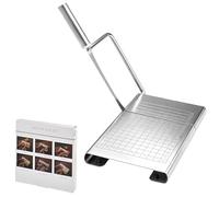 LWLWA Coupe-fromage en acier inoxydable - Coupe-beurre avec lame - Couteau à fromage argenté - Avec échelle de grille - Pour fromage en morceaux, beurre, saucisses, pain