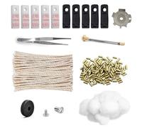 LWLWA Ensemble D'accessoires pour Briquet À Essence, Pierres À Briquet Essence avec 200 Silex, 50 Mèches, Incluye Coton, Mèche, Joint avec Coussinets D'Économie de Carburant, Tournevis et Roues