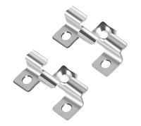 LWLWA Fixations de Terrasse Invisibles, 7.5 mm Noir Clips de Terrasse | Acier Inoxydable Clip de Fixation avec Ardillon, 120 Pièces, Solide Durable, pour Parquet Bois et Sol WPC