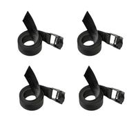 LWLWA Sangle Arrimage, 4 Pièces, 50 cm, Polyester Sangle de Serrage, Noir Sangle à Cliquet, avec Serrure en Alliage de Zinc, pour Vélos, Valises, Sacs à Bagages