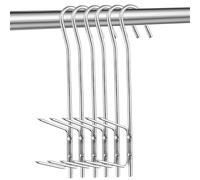 LWMLWM Crochets de Fumage, 5 Pièces Crochets Fumoirs pour Poisson Viande, pour Suspendre du Poisson Fumé, de La Viande, des Saucisses (21 cm)