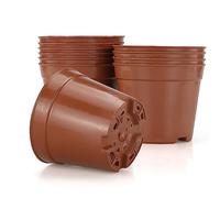 LWMLWM Lot de 10 pots de culture, 8,5 cm, de qualité supérieure - Pots ronds pour la culture de plantes - Pots de fleurs pour semis pour fruits, légumes, plantes, plantes succulentes, semis, boutures,