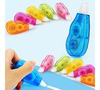 LWMTT 12 PCS Rubans Correcteurs,Mini Ruban Correcteur Bande de Correction Tape,4 m x 5 mm Rouleaux de Correction, Ruban Correcteur, Correcteur Souris, Roller Correcteur pour l'Ecole et au Bureau