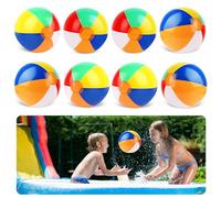 LWMTT 8 Pièces Ballons de Plage, Ballon Gonflable Piscine, Ballon de Plage Gonflable pour Enfants Adultes Ballon Piscine pour Fête de Piscine pour Enfants Activités d'été en Plein Air Fête à la Plage
