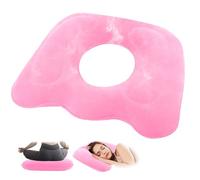 LWMTT Coussin Orthopédique, Coussin d’Assise Gonflable,Coussin de Siège Orthopédique, Coussin Assise Ergonomique pour Le Soulagement des Hémorroïdes et Pain Post Natal Douleurs au Coccyx (Rose)