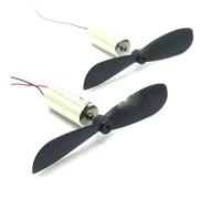 LWOMAN Moteur brushless 2 pièces Haute Vitesse 716 Moteur sans Noyau avec hélice Petit Moteur de Drone Mini quadrirotor Moteur Avion Bricolage Jouet Passe-Temps Moteur Cadre Amateur