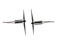 LWOMAN Moteur brushless Petit hélicoptère Moteur quadricoptères Moteur Drone Avion Micro Moteur 3.7V 40000 TR/Min Moteur 1020 Moteur sans Noyau Cadre Amateur (Color : 1020 Motor*2+Black AB Propeller)