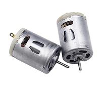 LWOMAN Moteur DIY 2 pcs 385 DC Sèche-Cheveux de la Machine à air Chaud Moteur à Moteur DIY Moteur Jouet 1 2V 24V 36V Moteur à Grande Vitesse Moteur de Pompe (Color : 2pcs 12V Motor)
