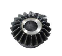 LWOMAN Transmission à Onglet 1PCS Beil PETINE 1M 15 D Dents Trou intérieur 6 mm 7 mm 8 mm, Trou de vis M5 90 degrés Meshing Angle Endets en Acier pignon mécanique (Color : 15 Teeth, Size : 7mm Hole)